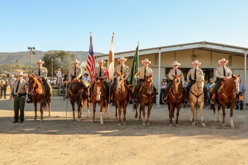 mounted unit in front of barn